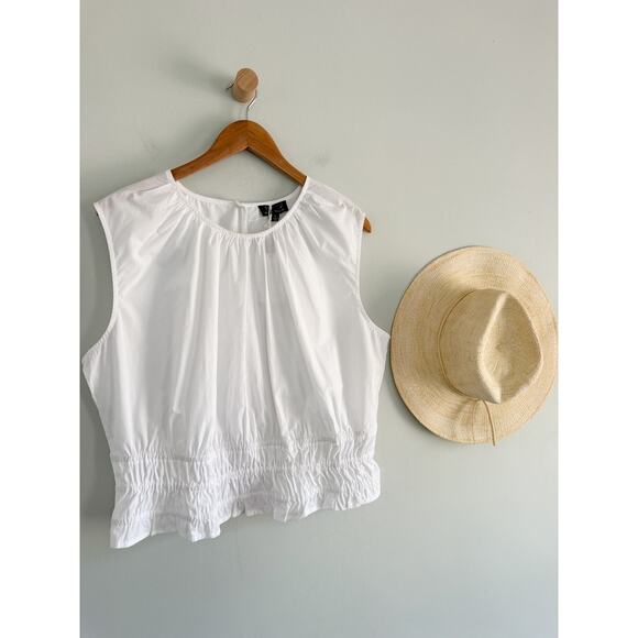 J.Crew | NWT Hyacinth top in cotton poplin in White | Sz XL - Picture 2 of 10
